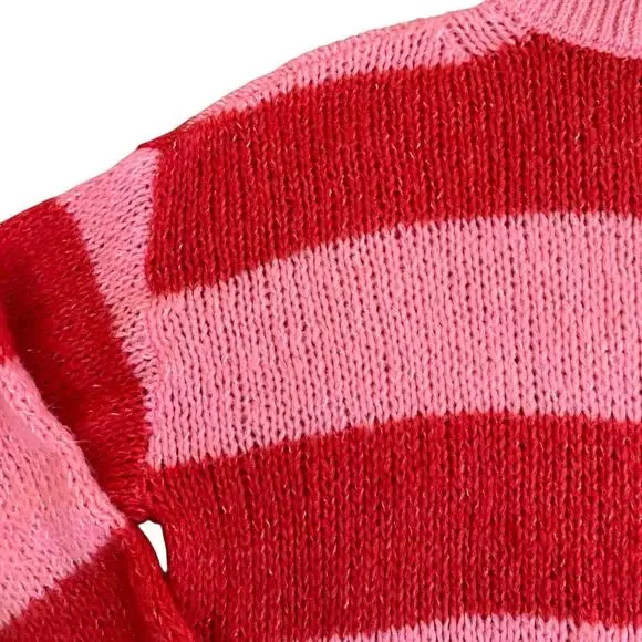 Mango Carioca Sweater Red Pink Small - Picture 11 of 16